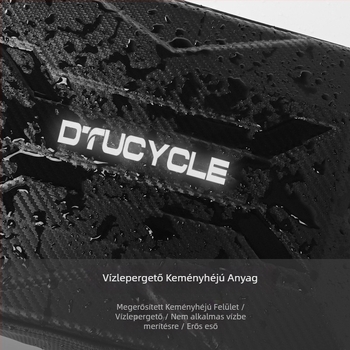 Dtucycle EVA merev héjú, vízálló hátsó táska elektromos kerékpárokhoz, nagy kapacitás, béléses