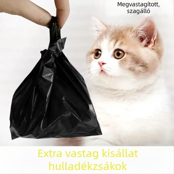 Macskaürülék zacskók, kis méretű háziállat-hulladék zacskók, egyszer használatos