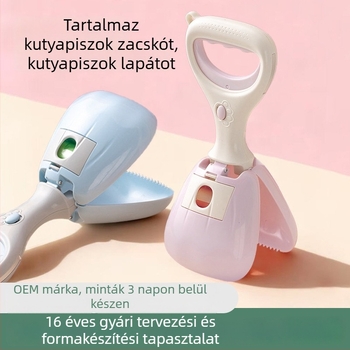 Hordozható kutyapiszokgyűjtő zacskókkal – kültéri használatra