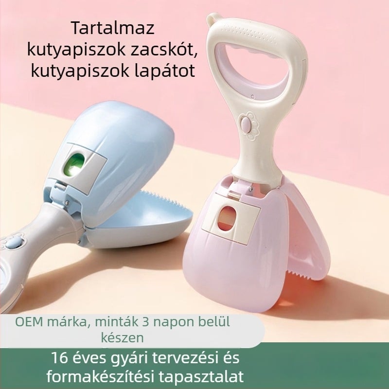 Hordozható kutyapiszokgyűjtő zacskókkal – kültéri használatra