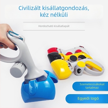 Háziállat ürülék felszedő, egyszer használatos zacskóval, automatikus gyűjtés séták közben