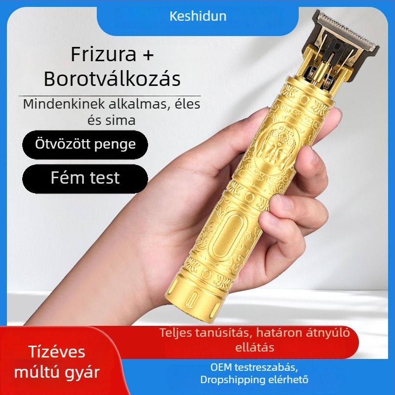 T9 elektromos hajvágó kopasz fej borotválásához és szakáll formázásához – fodrász clipper