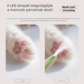Macska- és kutyatalp szőrvágó, karmaápolás és csomóoldás funkcióval