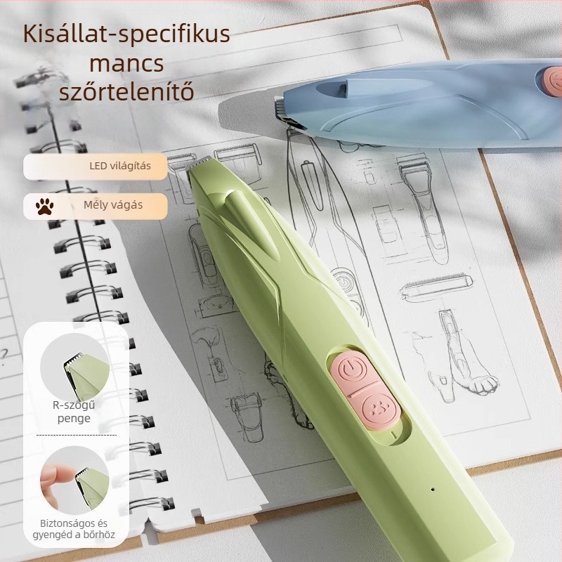 Macska- és kutyatalp szőrvágó, karmaápolás és csomóoldás funkcióval