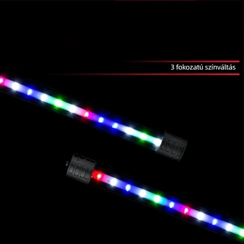 LED akváriumi fény, vízálló alámerülő lámpa halak számára, több színű LED, T4LED modell