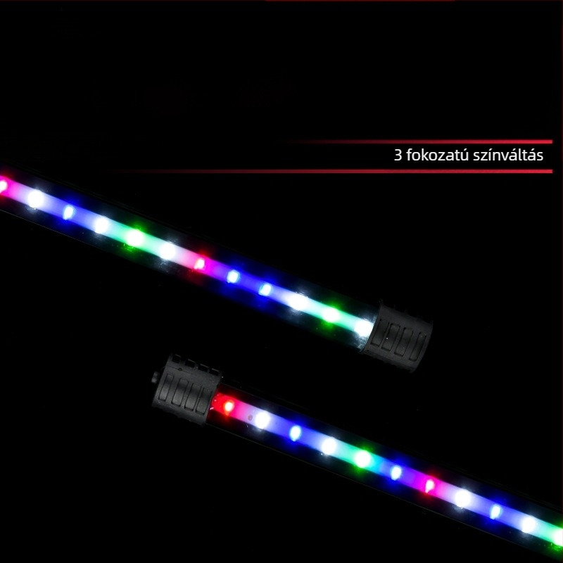 LED akváriumi fény, vízálló alámerülő lámpa halak számára, több színű LED, T4LED modell