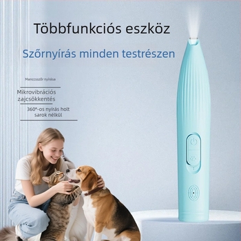 Kis méretű, újratölthető elektromos hajvágó macskák és kutyák mancsainak szőréhez