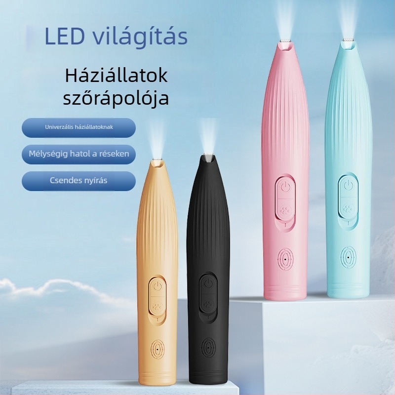 Kis méretű, újratölthető elektromos hajvágó macskák és kutyák mancsainak szőréhez
