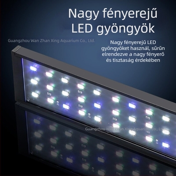 Intelligens LED-akváriumlámpa teljes spektrummal vízi növényekhez – kis méretű akváriumi világítás