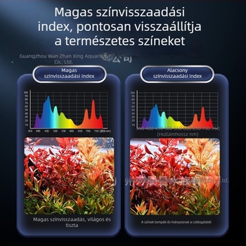 Intelligens LED-akváriumlámpa teljes spektrummal vízi növényekhez – kis méretű akváriumi világítás