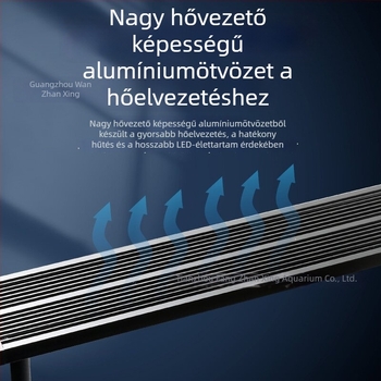 Intelligens LED-akváriumlámpa teljes spektrummal vízi növényekhez – kis méretű akváriumi világítás