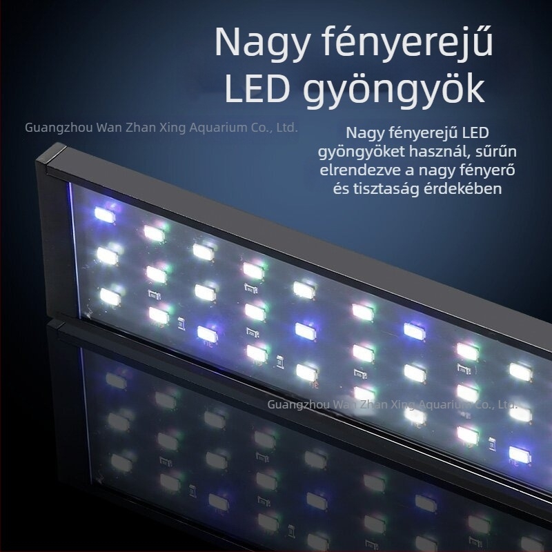Intelligens LED-akváriumlámpa teljes spektrummal vízi növényekhez – kis méretű akváriumi világítás
