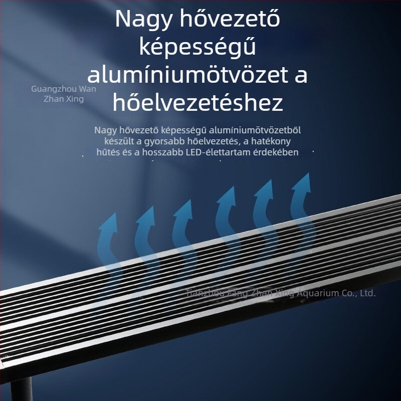 Intelligens LED-akváriumlámpa teljes spektrummal vízi növényekhez – kis méretű akváriumi világítás