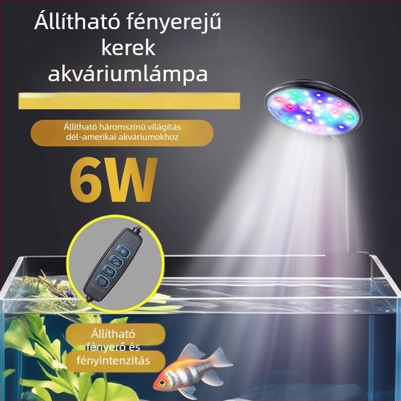 Magas fényerejű LED akváriumi lámpa halak és vízinövények számára, USB töltés, vízálló, kiállítási környezeti világítás