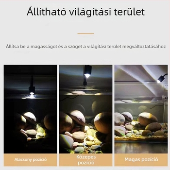 Mini akvárium spotlámpa, vízálló LED világítás hangulatkeltésre és dekoratív akváriumi tájépítéshez