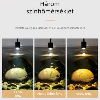 Mini akvárium spotlámpa, vízálló LED világítás hangulatkeltésre és dekoratív akváriumi tájépítéshez