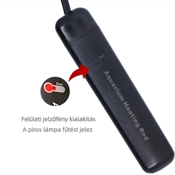 Automatikus hőmérséklet-szabályozó fűtőrúddal kis akváriumokhoz és teknőstartályokhoz