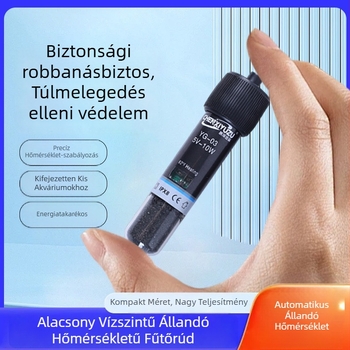 Kompakt akváriumi fűtőkar 28°C állandó hőmérséklet mellett, energiatakarékos kis teknős akváriumhoz, USB alacsony feszültségű hőmérséklet-szabályozás