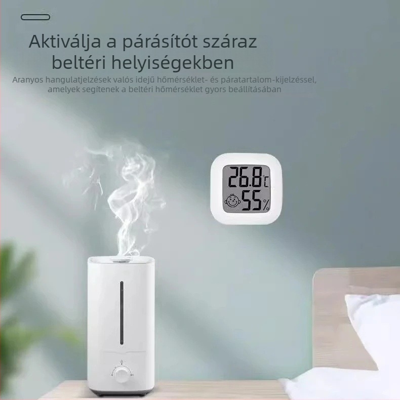 Beltéri elektronikus falra szerelhető hőmérő, magas pontossággal, a baba szobájának hőmérsékletéhez