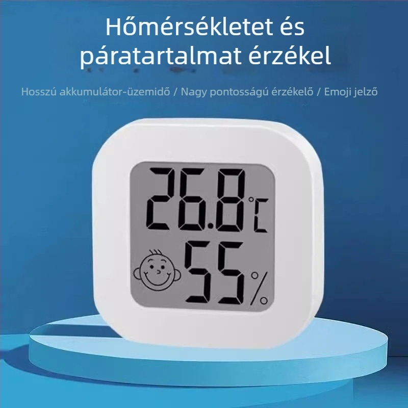 Beltéri elektronikus falra szerelhető hőmérő, magas pontossággal, a baba szobájának hőmérsékletéhez