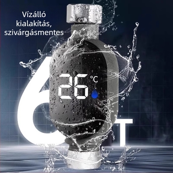 Háztartási fürdővíz-hőmérő látható LED kijelzővel babák és gyerekek fürdetéséhez