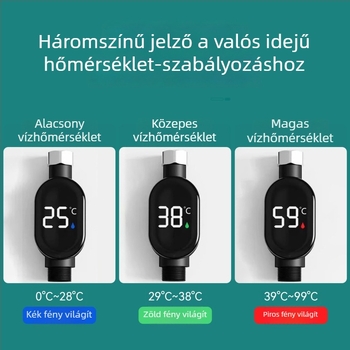 Családi zuhany LED hőmérő a víz hőmérsékletéhez, 4-pontos nemzeti szabvány, univerzális, intelligens, új modell