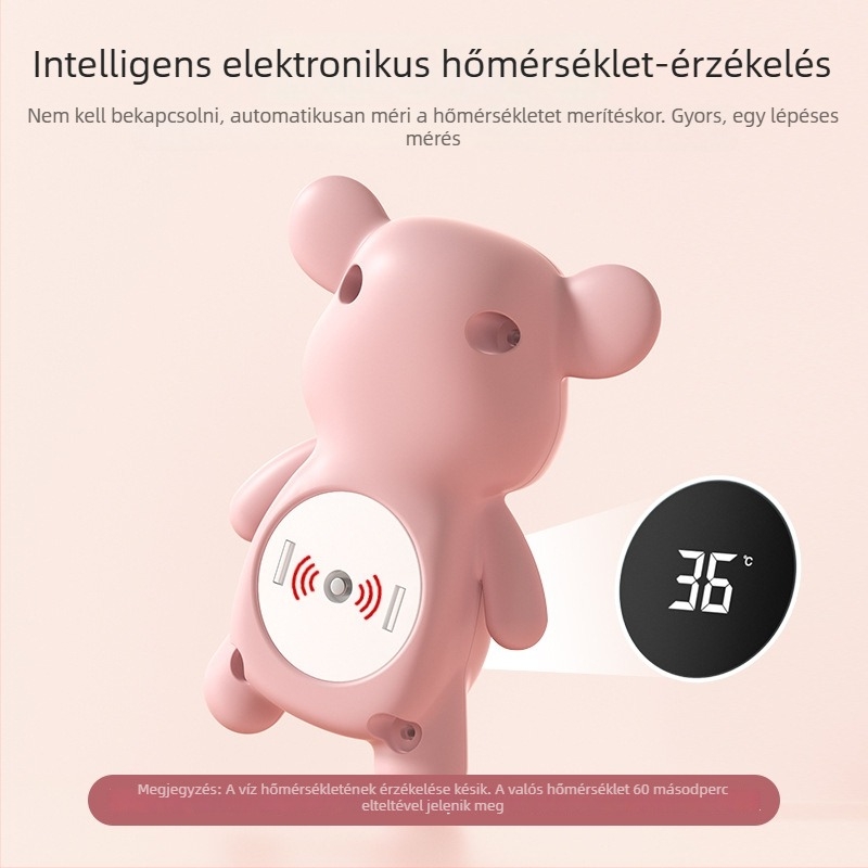 Baba fürdővíz hőmérő, nagy pontosságú digitális kijelzővel