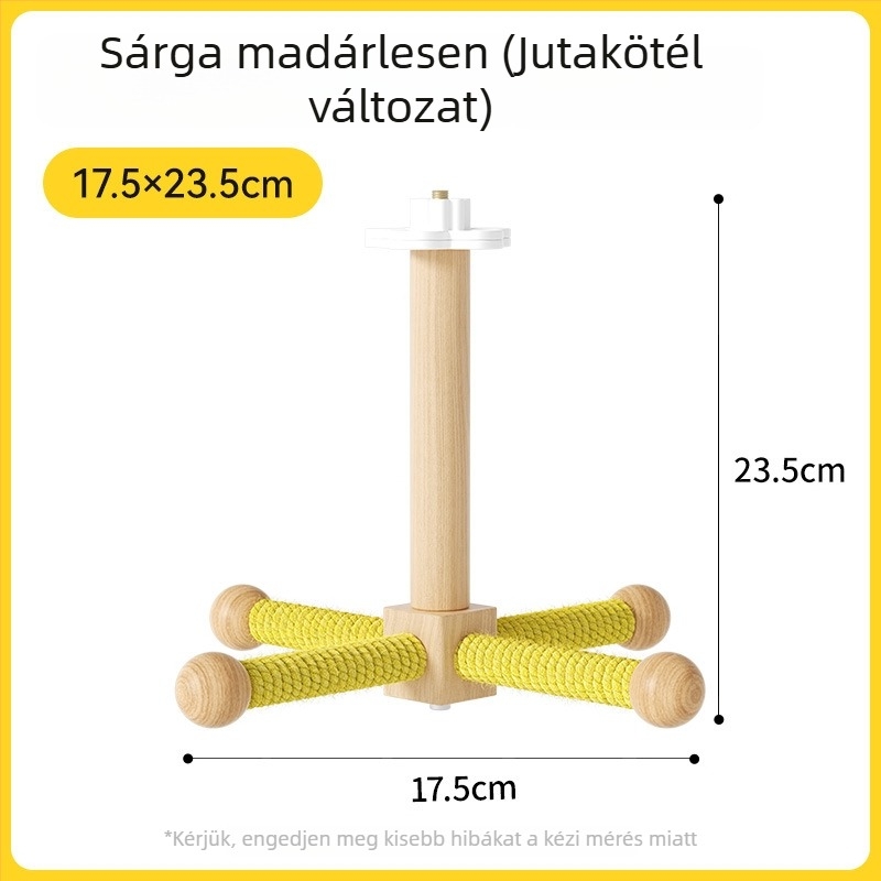 Papagájok számára forgó játék tartó – harapós játék cockatiel, lovebird és budgie számára, kalitka-kiegészítő