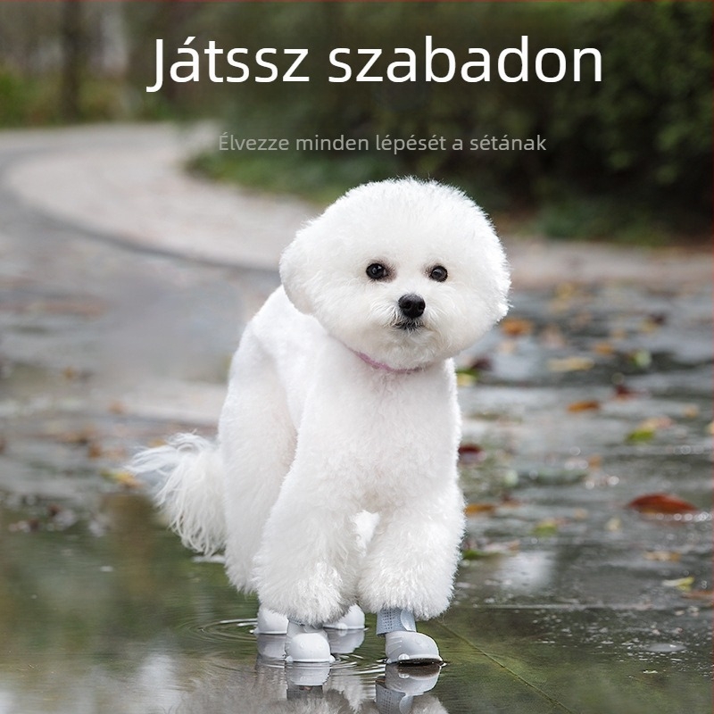Kutya esőcsizma puha talppal, vízálló, csúszásmentes, rajzfilmszerű