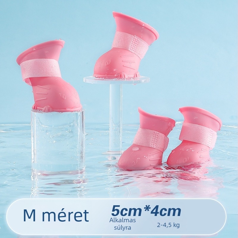 Kutya esőcsizma puha talppal, vízálló, csúszásmentes, rajzfilmszerű