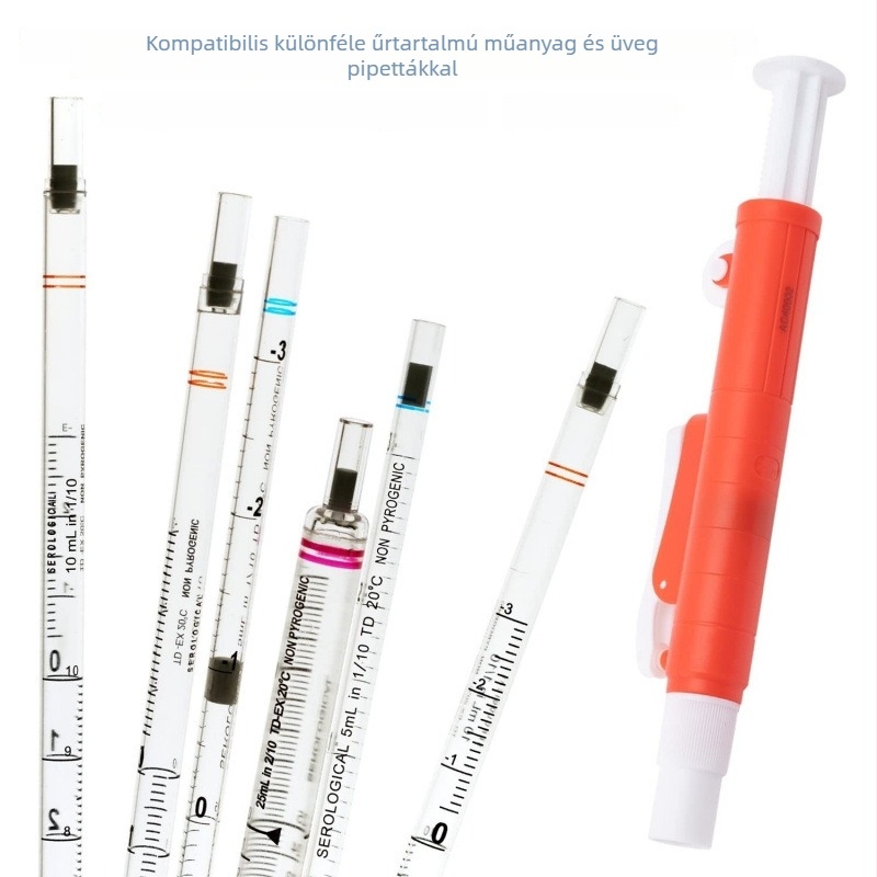 Állítható kézi pipetta 0,1–100 ml laboratóriumi használatra