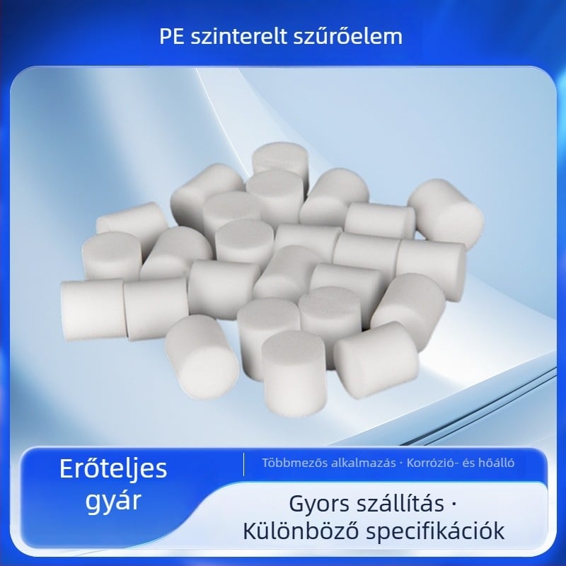 PE szinterezett szűrőelem pipettavégekhez – különböző méretek