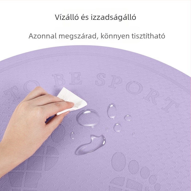 Kötél nélküli ugrólap, vastag, hangszigetelő és ütéscsillapító, kör alakú csúszásmentes edzőmatrac otthoni használatra, csendes gyerekeknek