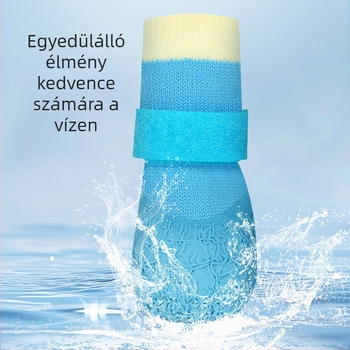 Összes évszakra tervezett kutyacipő, csúszásmentes és vízálló talppal, valamint puha, kopásálló zoknival, Shiba Inunak és Bichon Frisé számára