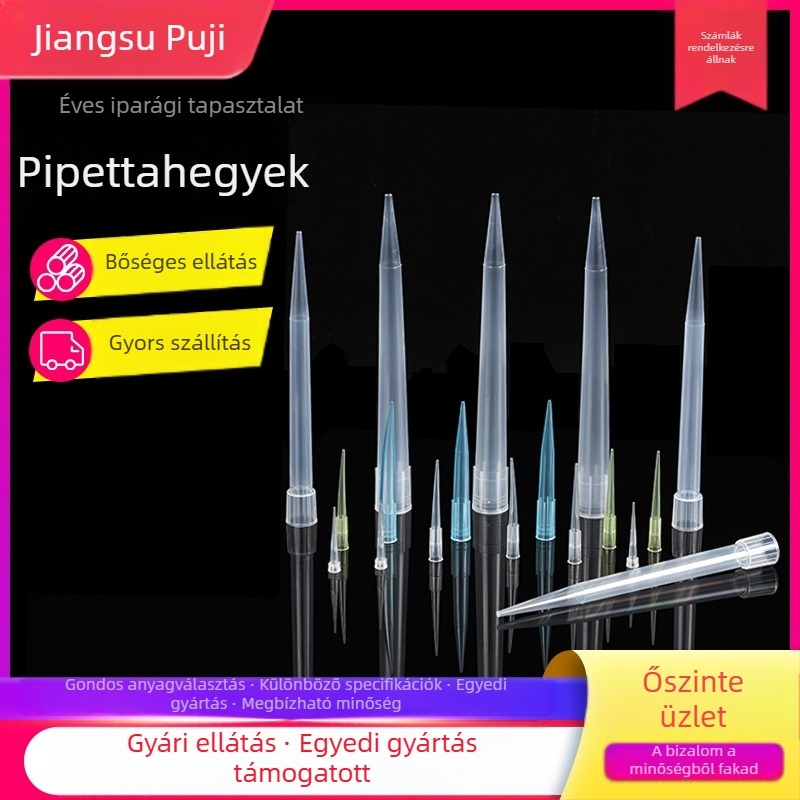 Egyszer használható pipettavég és szívófej pipettafejekhez
