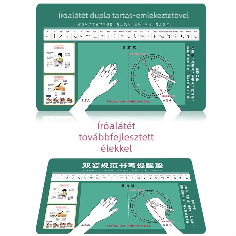 Gyerekeknek készült írási pad a helyes testtartásért, logó testreszabással