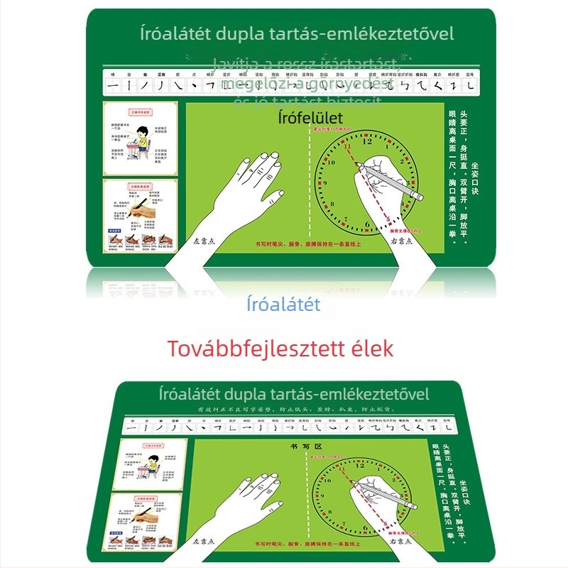 Gyerekeknek készült írási pad a helyes testtartásért, logó testreszabással