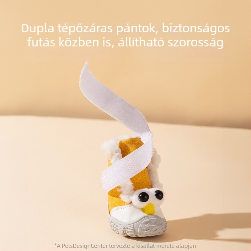 Őszi-téli kutyapapucs meleg belsővel, csúszásmentes, tartós, kicsi és közepes méretű ebeknek