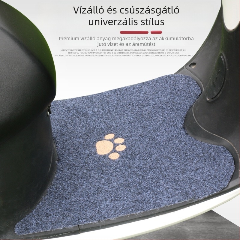 Vízálló, csúszásmentes univerzális pedálvédők elektromos kerékpárokhoz, mopeddel és motorkerékpárokhoz; négy évszakos; méretre vágható.