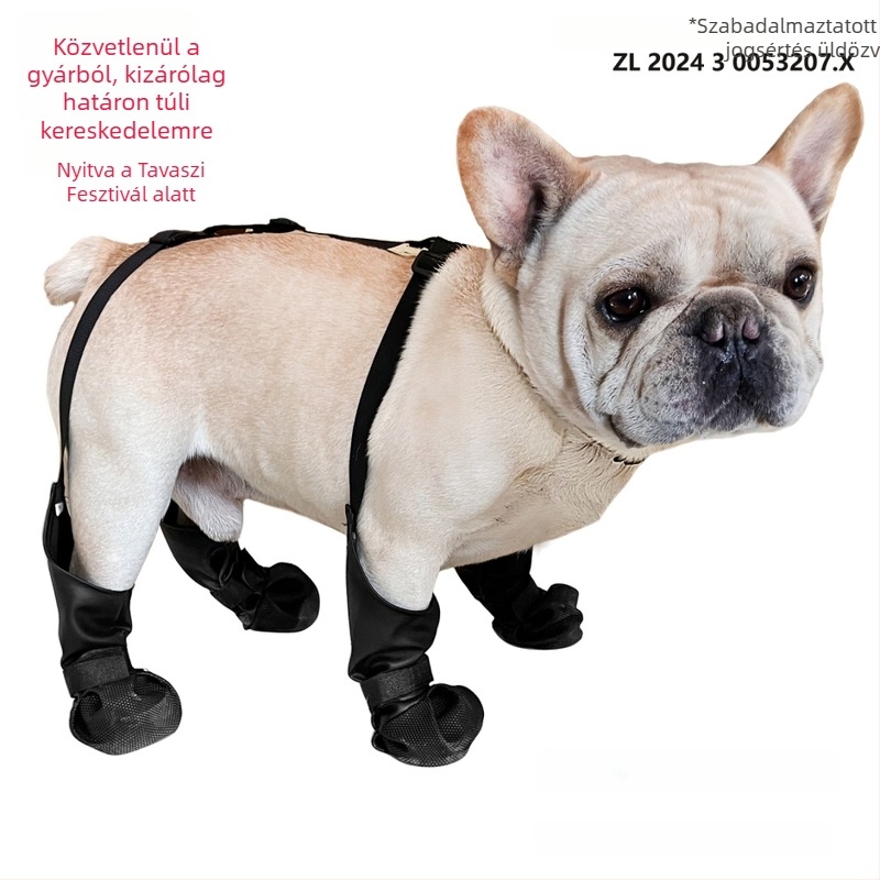 Vízálló kutyacipő, csúszásmentes, minden évszakra, dekoratív kutyáknak