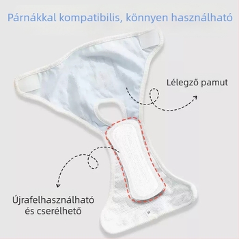 Kutyák menstruációs nadrágja nőstényeknek – higiénikus betét és védő nadrág