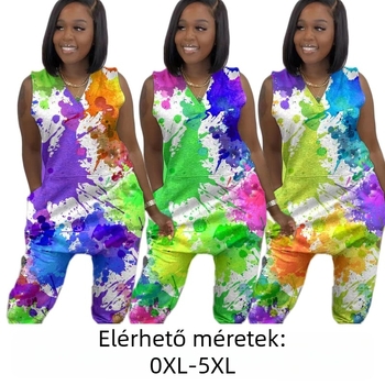 XT8310 plusz méretű tie-dye overál