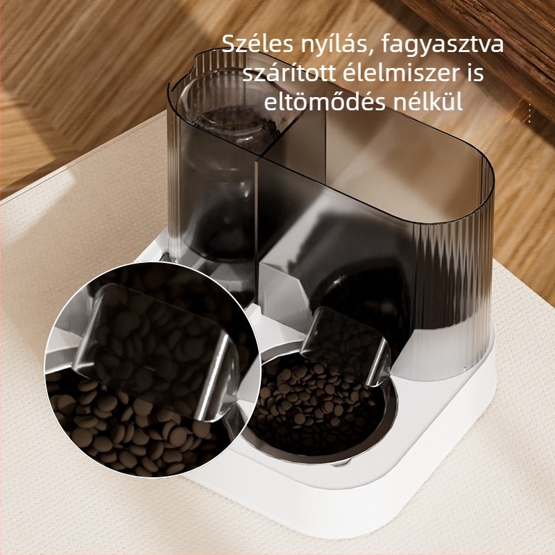 Macska automata etető- és itató – minden egyben a vízhez és az ételhez