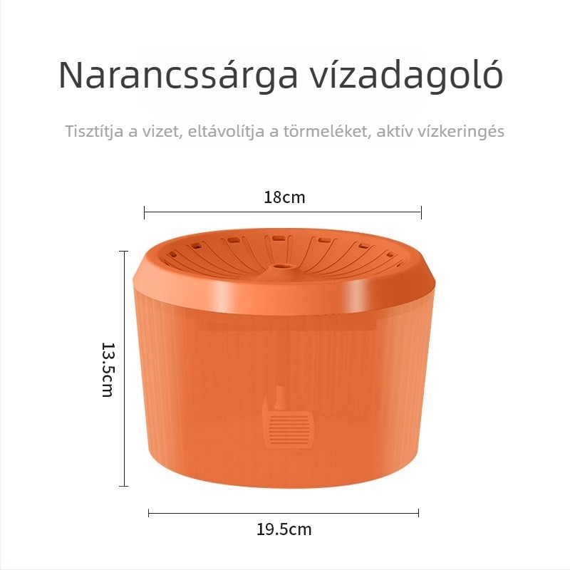 Új háziállat-ivóvíz adagoló szivárgásmentes áramlással, automatikus keringéssel és szűréssel macskáknak és kutyáknak