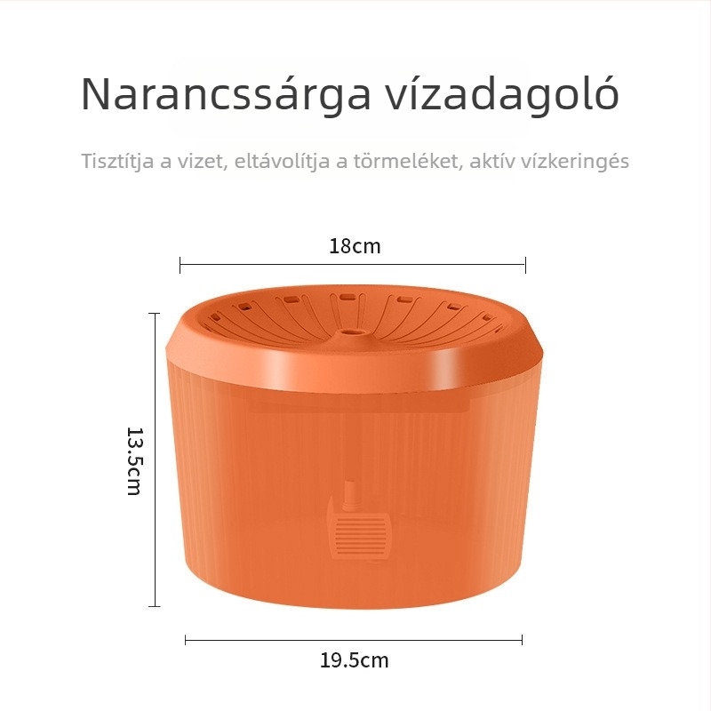 Új háziállat-ivóvíz adagoló szivárgásmentes áramlással, automatikus keringéssel és szűréssel macskáknak és kutyáknak