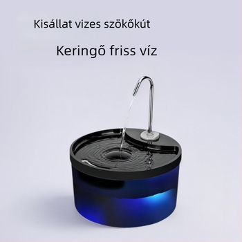 Intelligens automata keringtetésű és hangtalan szűrésű ivóvízforrás macskáknak és kutyáknak