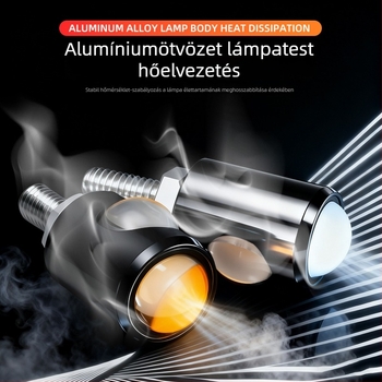 Motorkerékpár LED irányjelző alumínium lemezzel és COB Eagle Eye kettős lámpával a rendszámtábla világításához