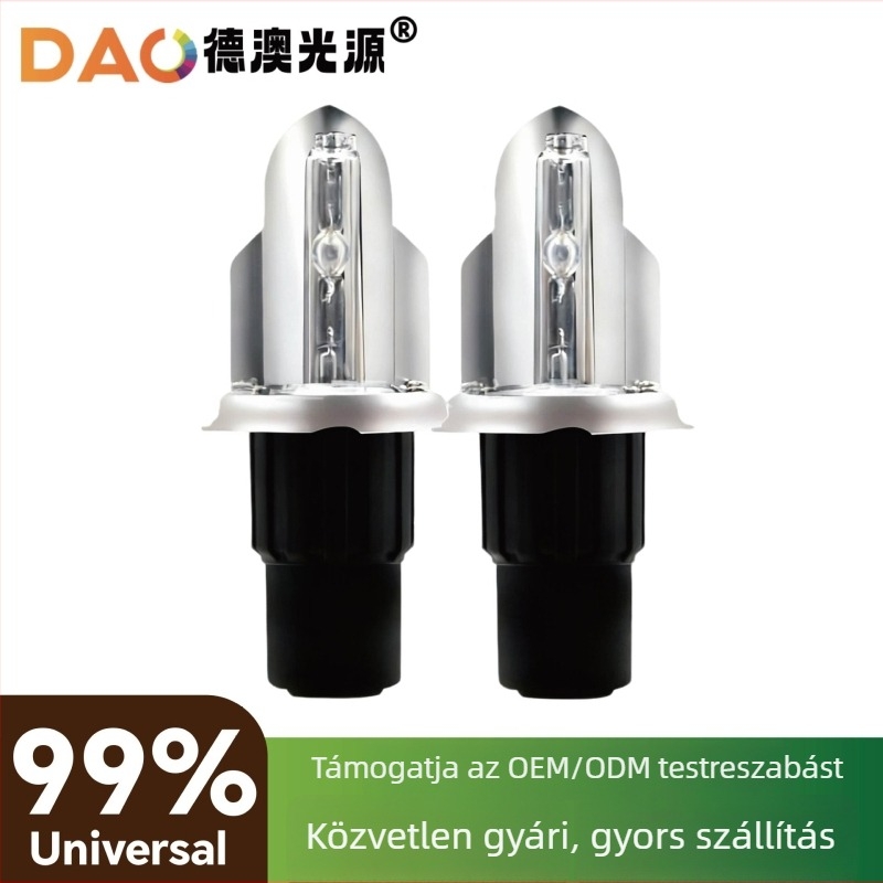 H4 HID Xenon autó lámpa izzó, állítható szögű, 35W, 12V, hosszú- és rövidfényhez, 6000K-8000K