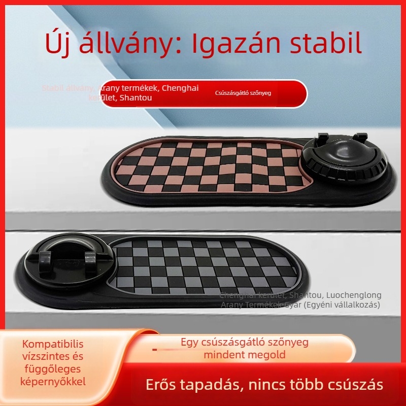 Autótelefon-tartó csúszásmentes navigációs párnával, parkolási jel és központi konzol multifunkciós tartóval