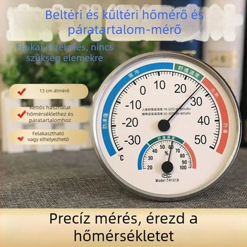 Magas precíziós beltéri hőmérő és higrométer otthonra — asztali vagy falra szerelhető hőmérséklet- és páratartalommérő